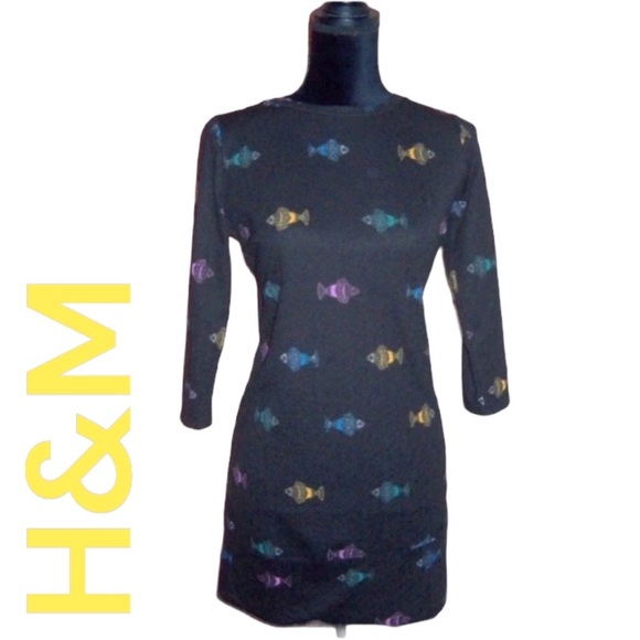 H&M Tops - H&M Colorful FISH Tunic Top Mini Dress - Women’s Medium NWOT